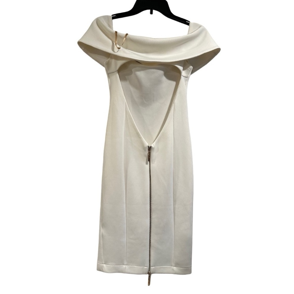 BRONX & BANCO White/Ivory Montreal Mini Off Shoulder Cut Out Back Bridal US 2 - Picture 6 of 16